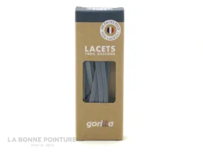 Achat chaussures Gorilla Accessoires Lacets, vente Gorilla Lacets silicone - Lacets fins - Galet