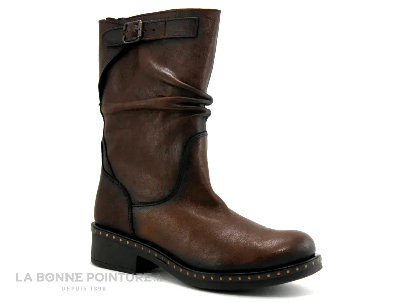 Achat chaussures Les Petroleuses Femme Bottine, vente Les Petroleuses Arlete 05 Moka - Bottine marron