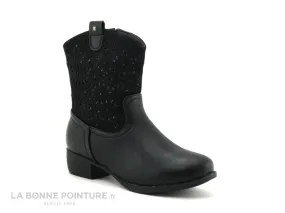 Achat chaussures Wipop Enfant Botte et Bottillon, vente Wipop DYFFA noir - Bottes fille western zip