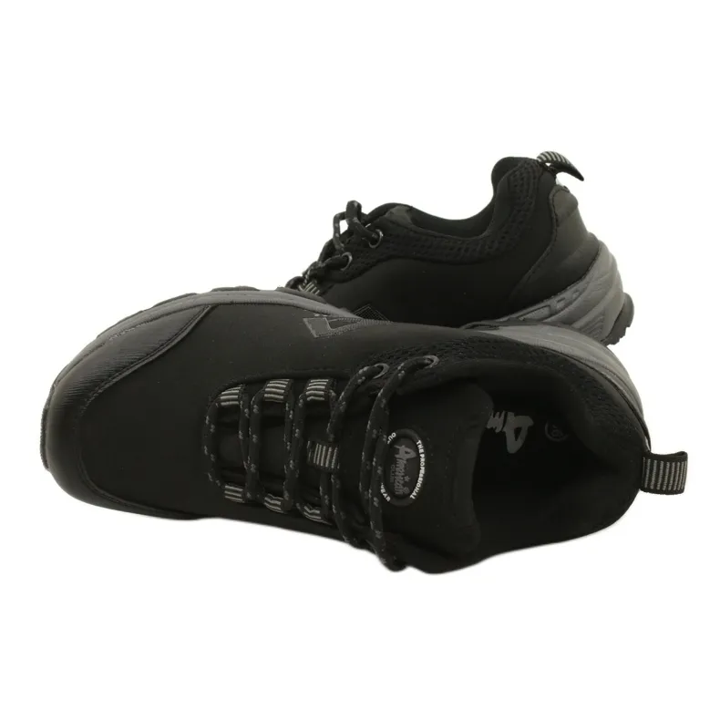 American Club Chaussures de sport américaines pour femmes softhell imperméables 1802 noir le noir