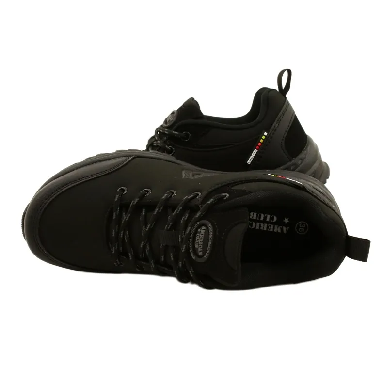 American Club Chaussures de sport américaines Softshell imperméables WT88 / 22 le noir