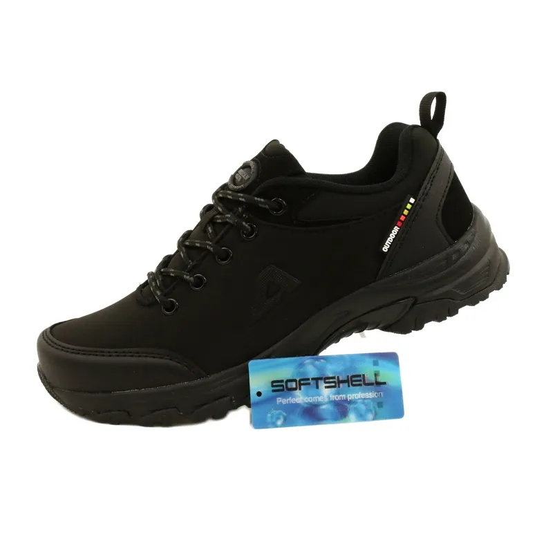 American Club Chaussures de sport américaines Softshell imperméables WT88 / 22 le noir