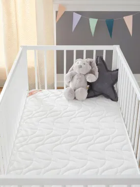 Babysom - Matelas Bébé Climatisé 60x120 cm | Épaisseur 14 cm | Fabrication française - Blanc