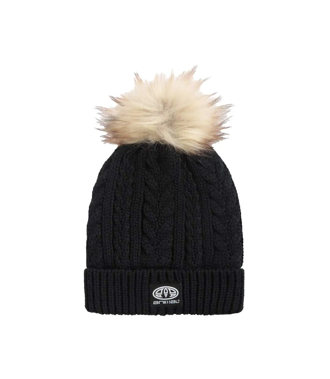 Bonnet d´hiver becky femme noir Animal