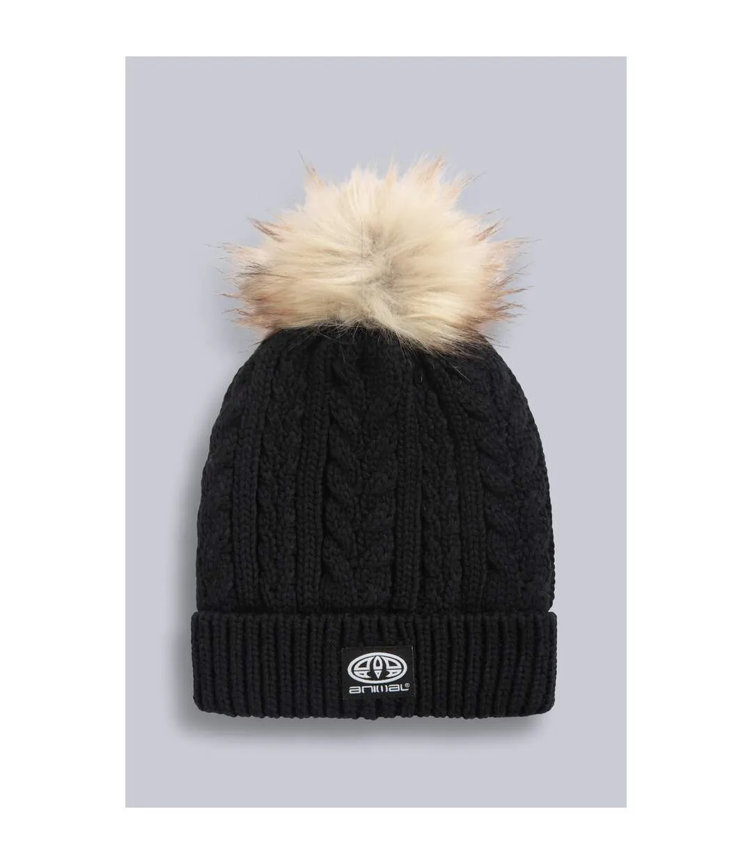 Bonnet d´hiver becky femme noir Animal