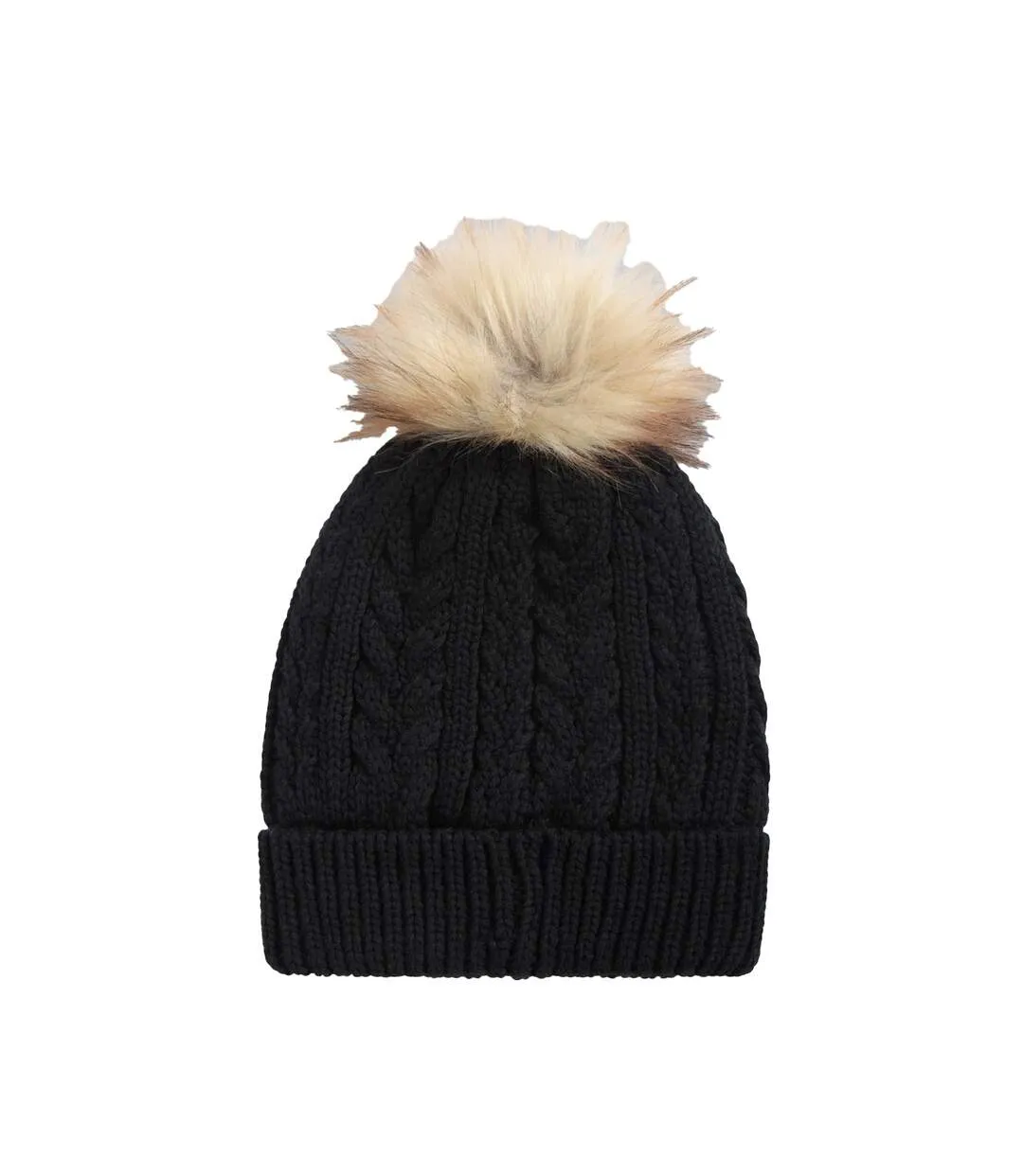 Bonnet d´hiver becky femme noir Animal