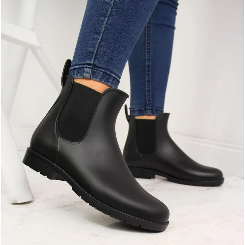 Bottes American Club Jodhpur noires pour femme le noir