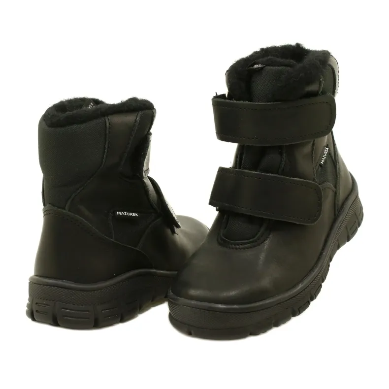 Bottes de neige imperméables TE-POR Mazurek 1351, noir le noir