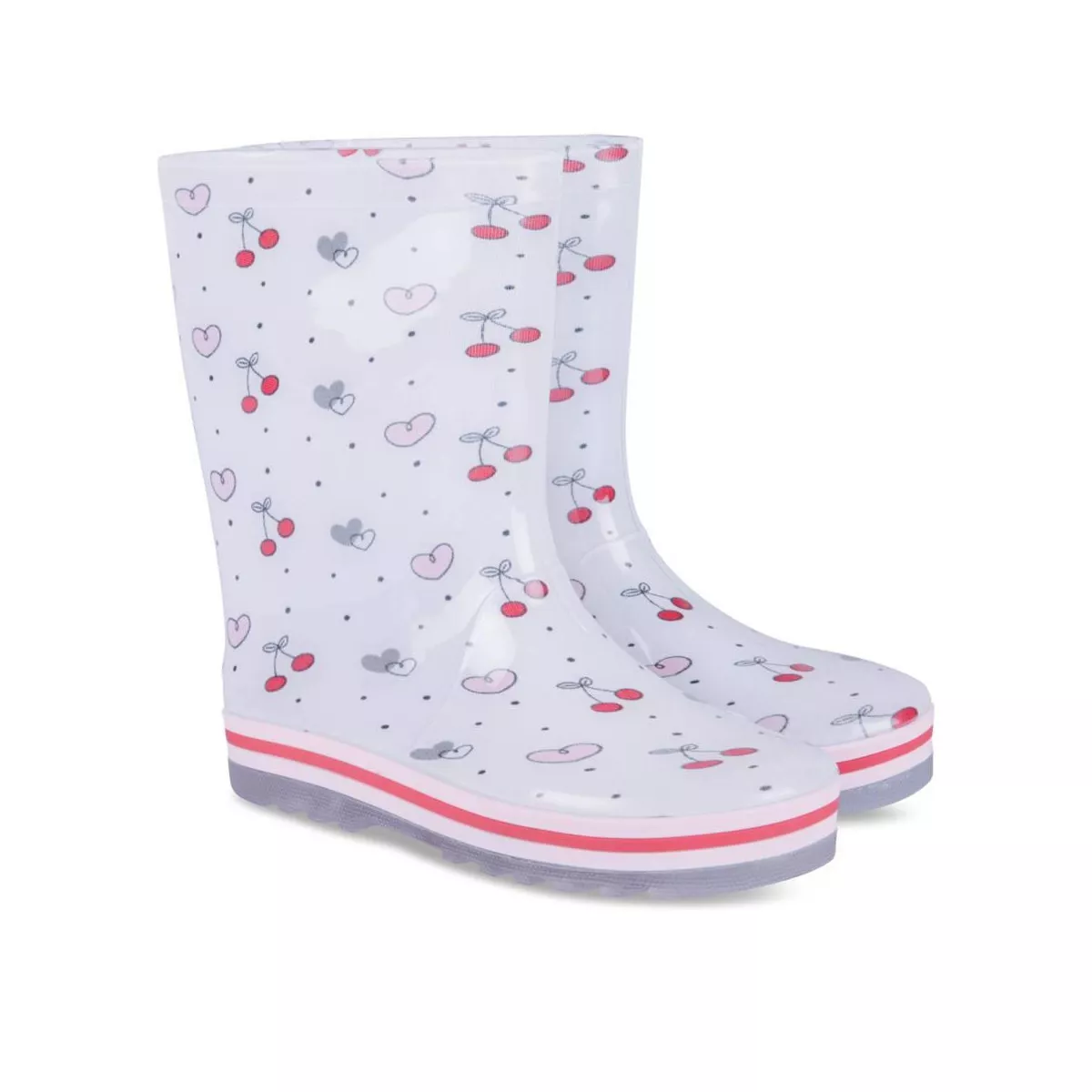 Bottes de pluie BLANC LOVELY SKULL