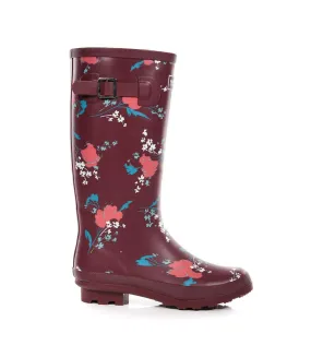 Bottes de pluie fairweather femme anthracite/violet foncé Regatta