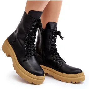 Bottes de travail pour femmes, éco-cuir, noir Irande le noir