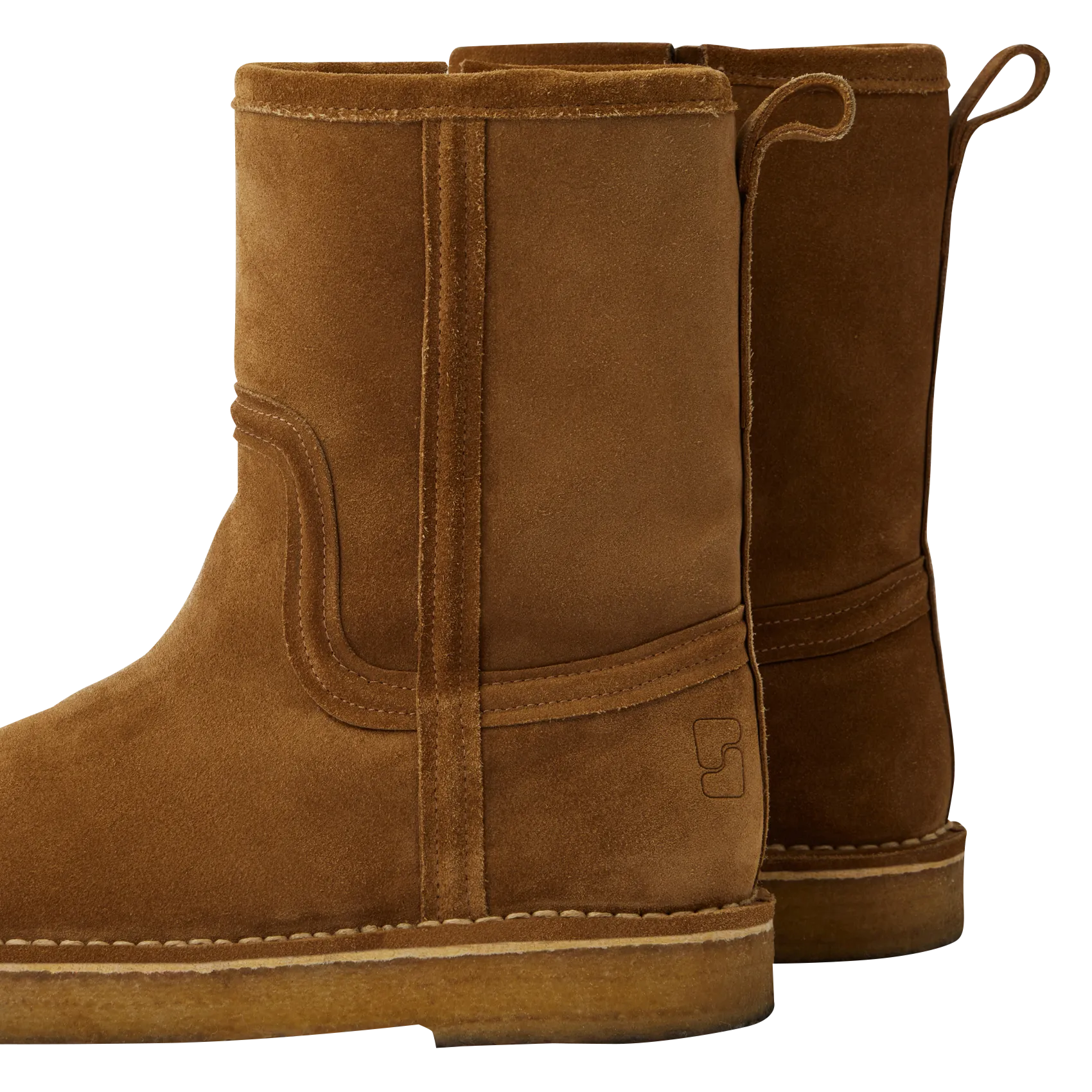 BOTTES FOURRéES EN CUIR VELOURS TEXAS - SOEUR pour FEMME | Printemps