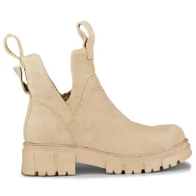 Bottes pour femmes beige clair sur la plate-forme