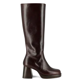 BOTTES TALONS HAUTS BOUT CARRé EN CUIR BETINA - JONAK pour FEMME | Printemps