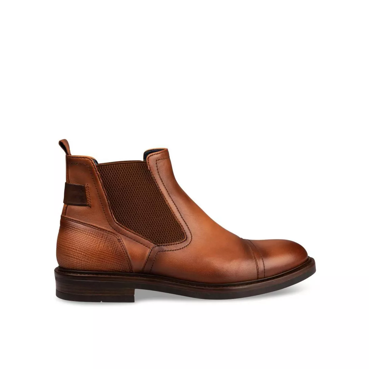 Bottines COGNAC B-BLAKE CUIR