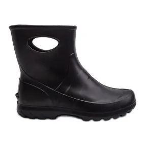 Bottines En Caoutchouc Imperméables Femme LEMIGO Garden 752 Noir le noir