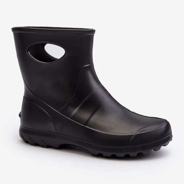 Bottines En Caoutchouc Imperméables Femme LEMIGO Garden 752 Noir le noir