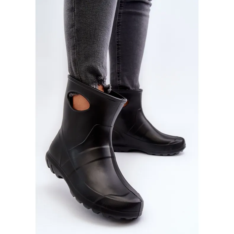 Bottines En Caoutchouc Imperméables Femme LEMIGO Garden 752 Noir le noir