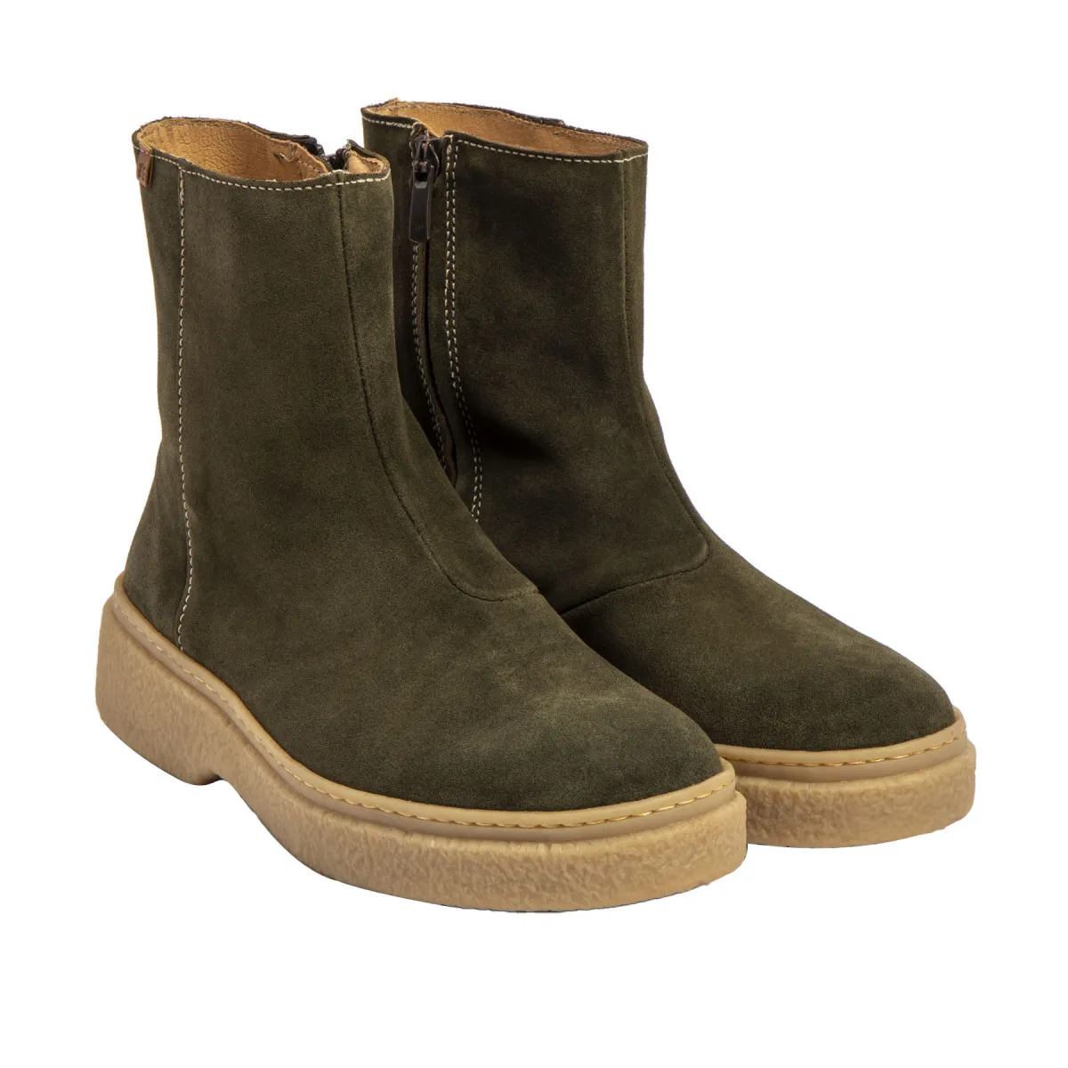 Bottines en daim - Vert