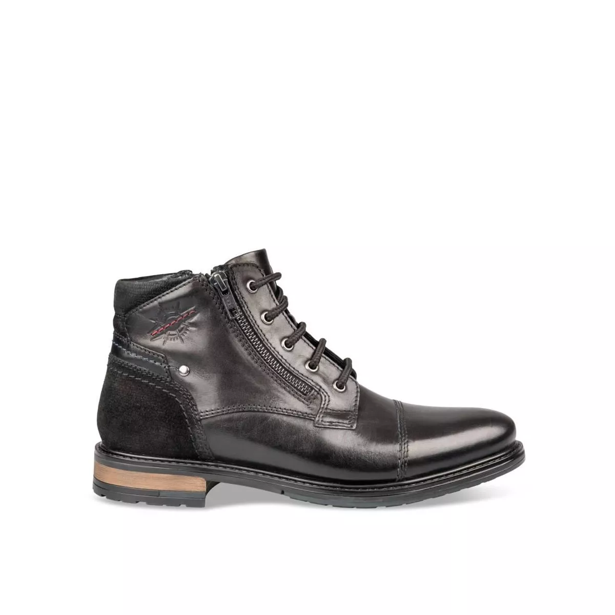 Bottines NOIR DENIM SIDE CUIR