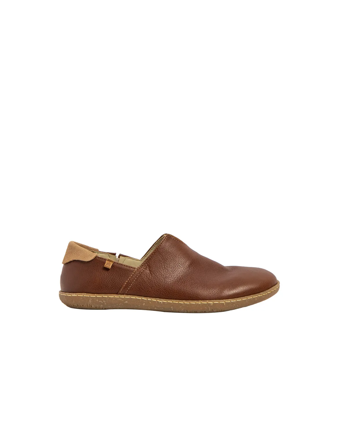 Chaussures confort en cuir naturel et semelles recyclées - Marron