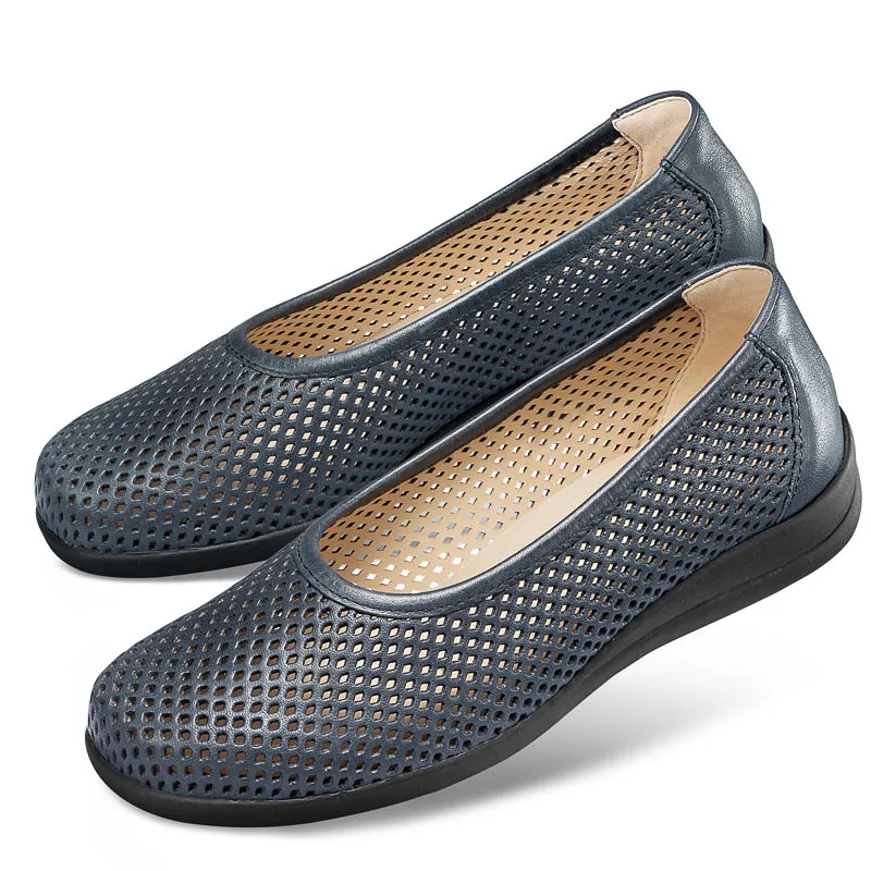 Chaussures de confort LadySko : modèle Claudette, bleu