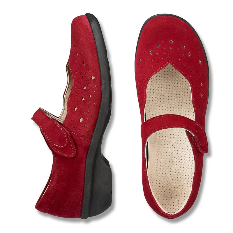 Chaussures de confort LadySko : modèle Tiziana, rouge