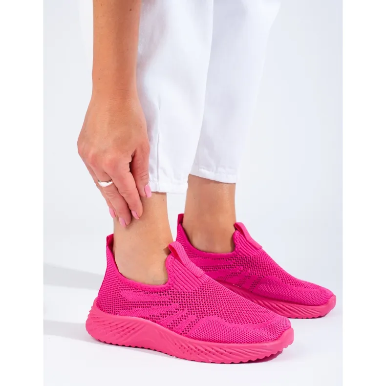 Chaussures de sport femme ajourées fuchsia Shelovet rose