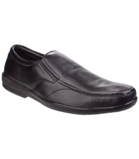 Chaussures sans lacets alan homme noir Fleet & Foster