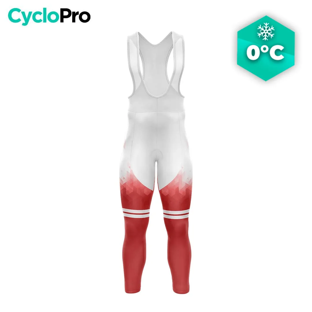 COLLANT CYCLISTE HIVER HOMME ROUGE - CRISTAL+