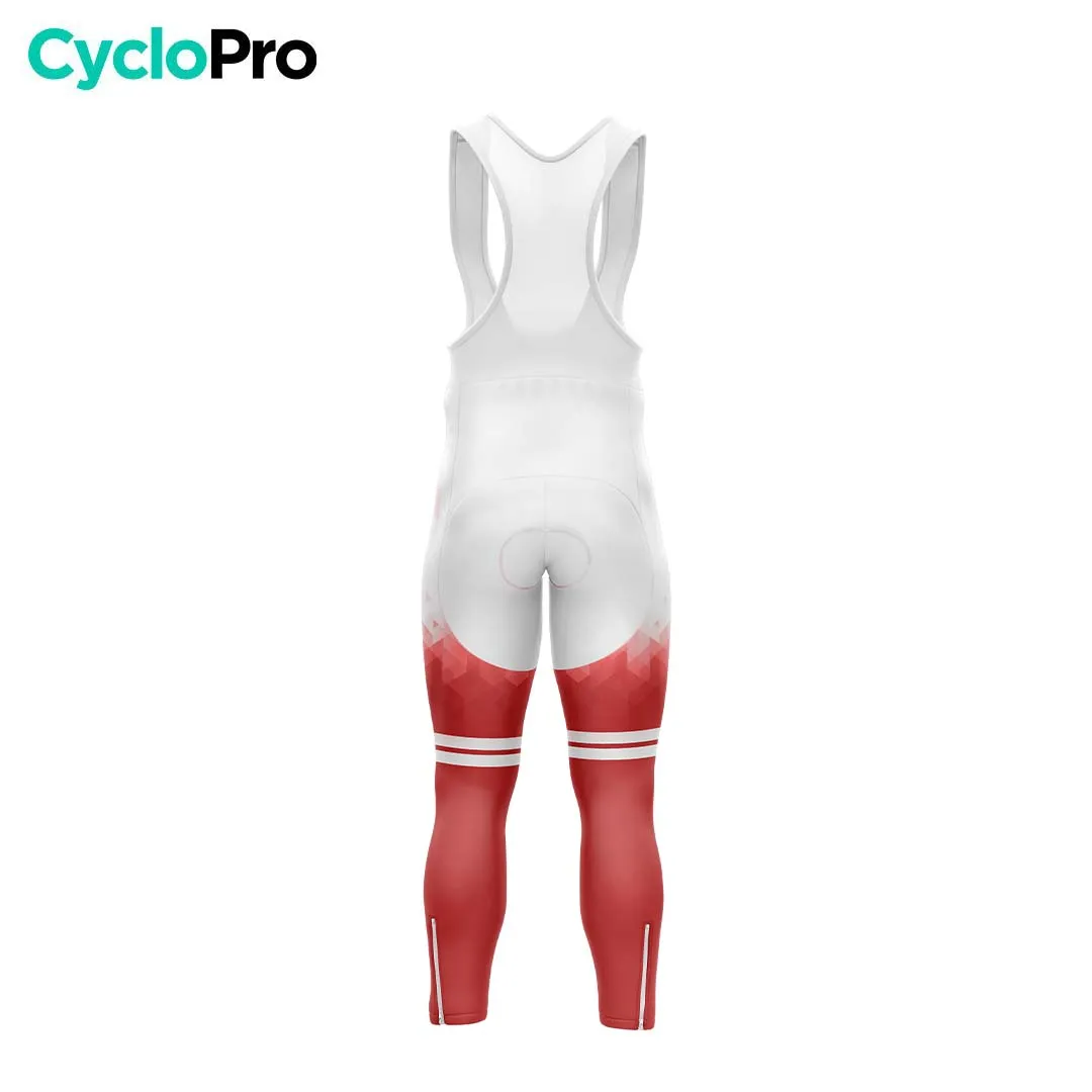 COLLANT CYCLISTE HIVER HOMME ROUGE - CRISTAL+