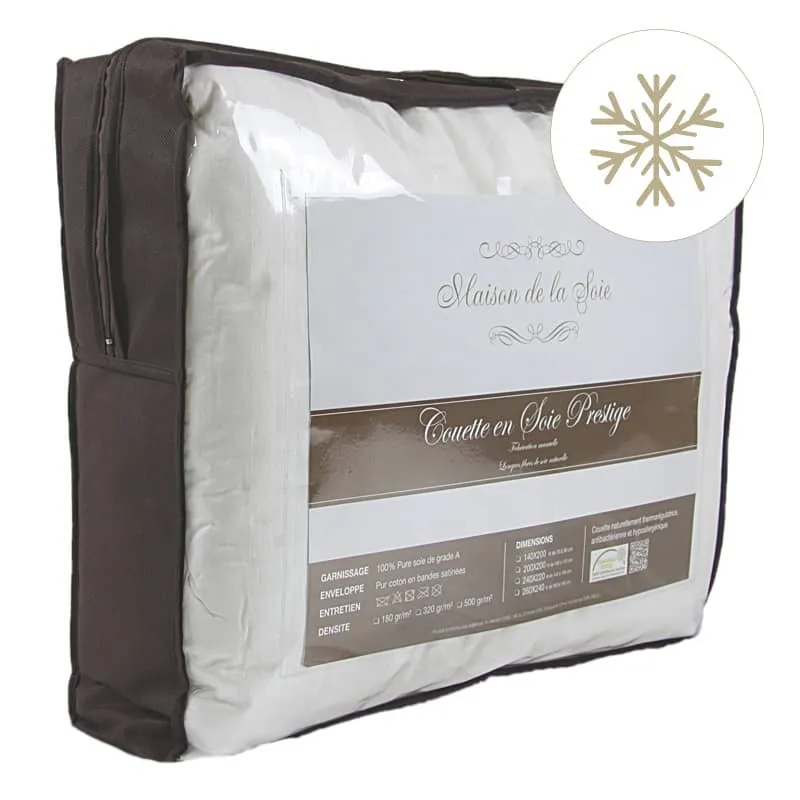 Couettes en soie naturelle hiver - 500gr/m²