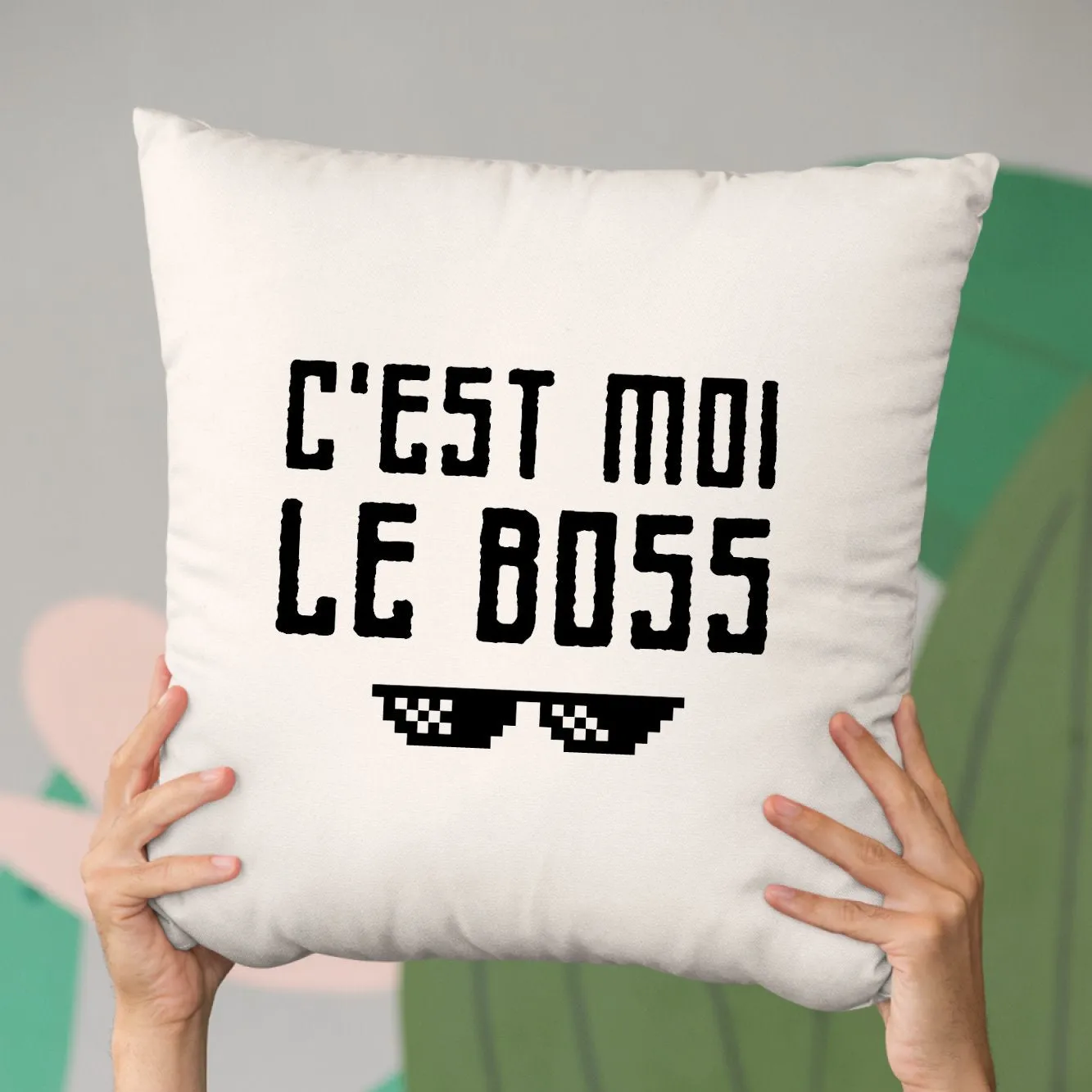 Coussin C'est moi le boss