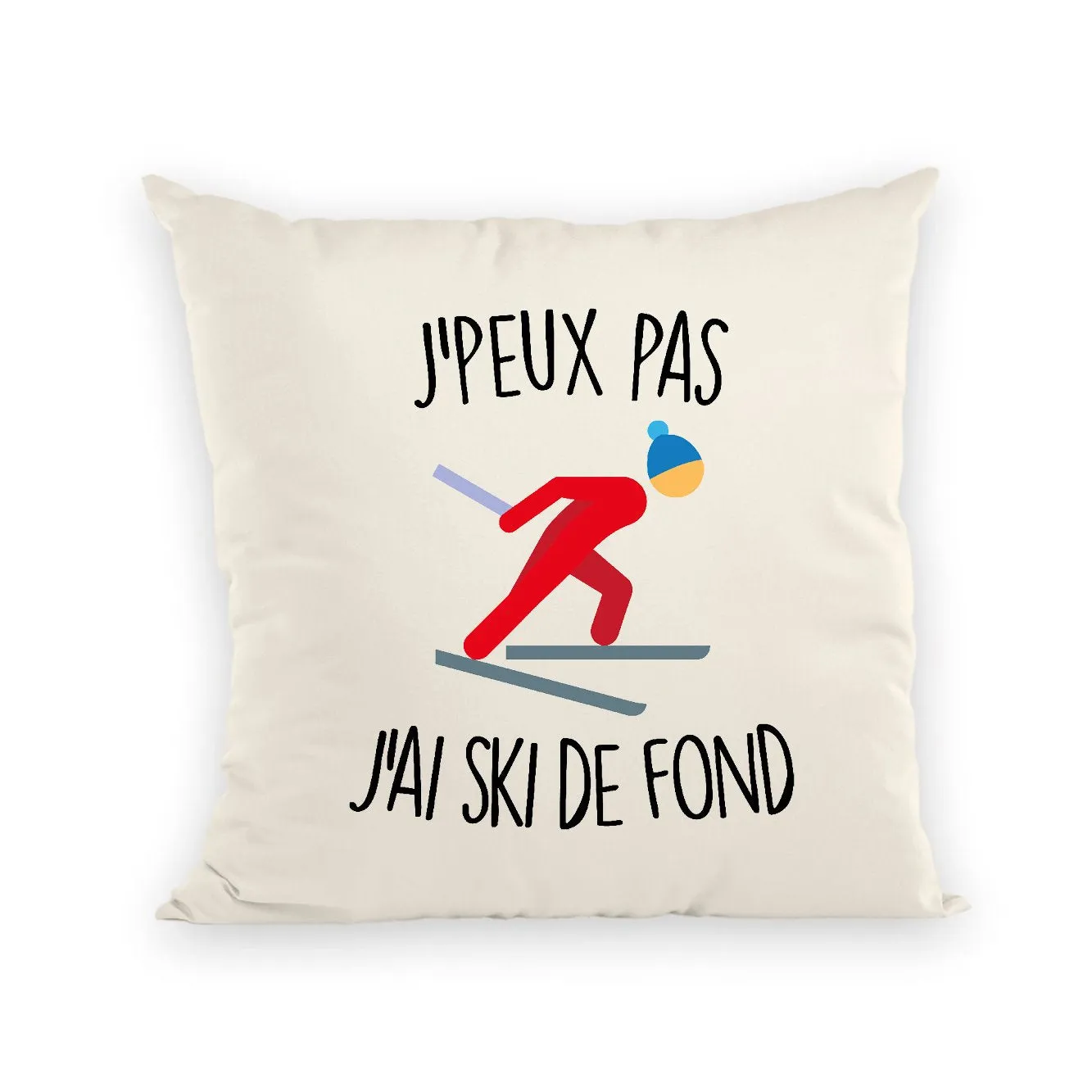 Coussin J'peux pas j'ai ski de fond