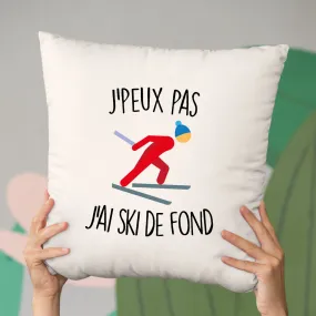 Coussin J'peux pas j'ai ski de fond