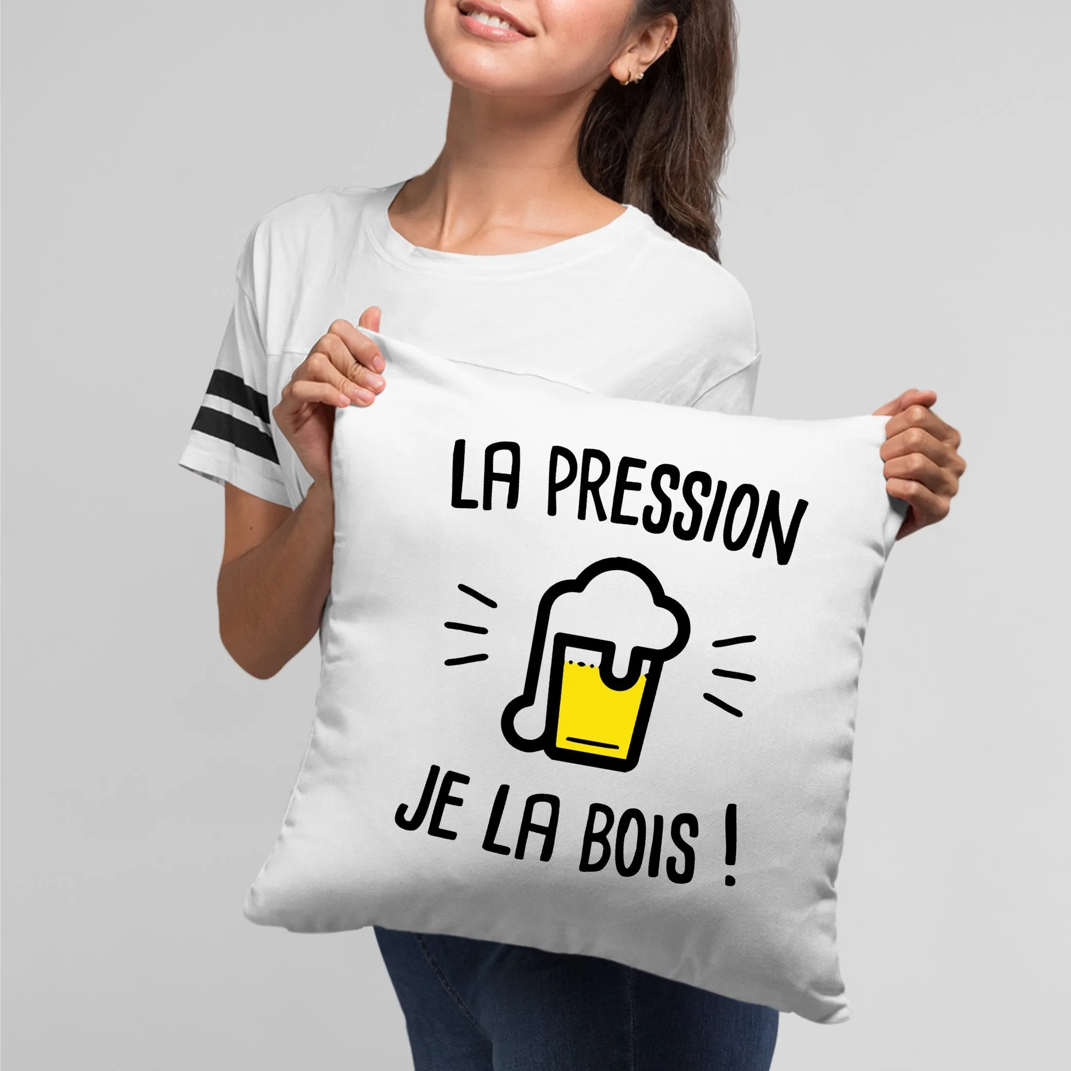 Coussin La pression je la bois