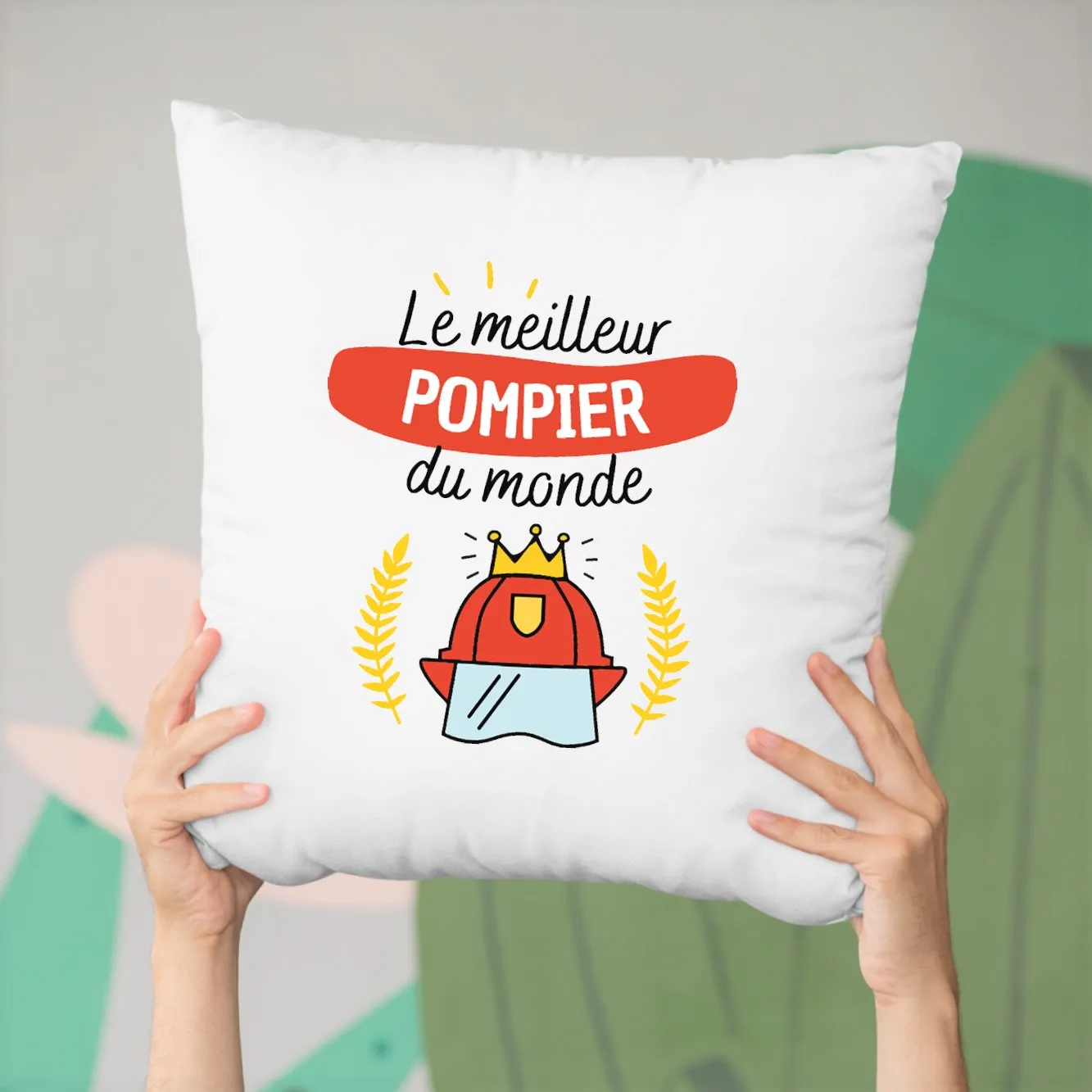 Coussin Le meilleur pompier du monde