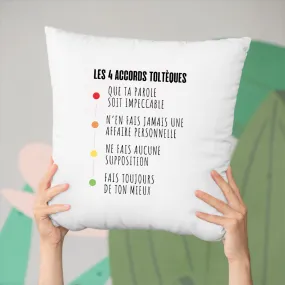 Coussin Les 4 accords toltèques