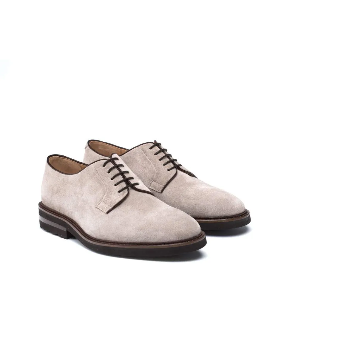 Derbies homme en daim - Taupe