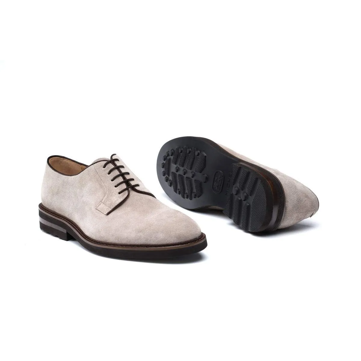 Derbies homme en daim - Taupe