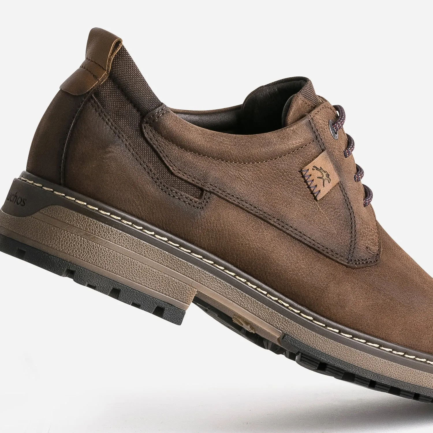 Derby confort FLUCHOS marron en cuir nubuck - Chaussures de ville Homme | ERAM