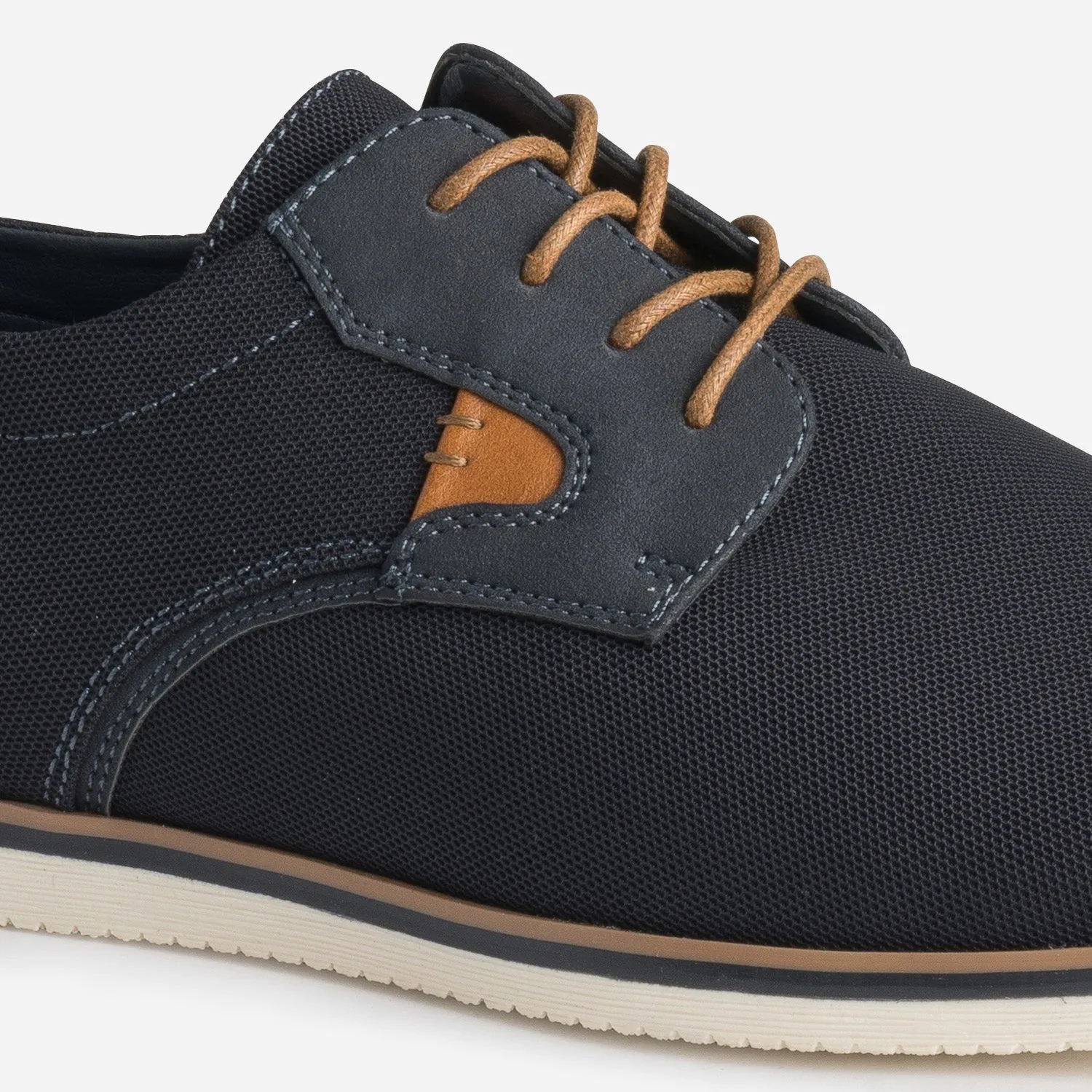 Derby confort marine en toile - Chaussures de ville Homme | ERAM