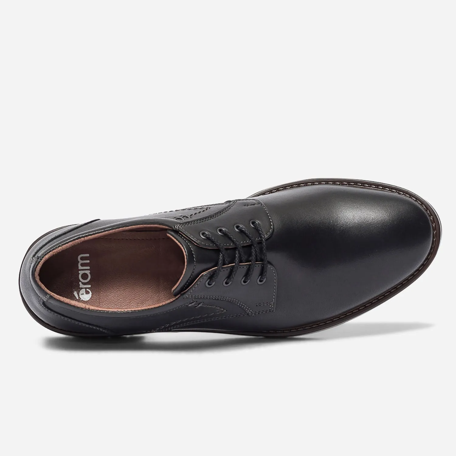 Derby confort noir en cuir - Chaussures de ville Homme | ERAM