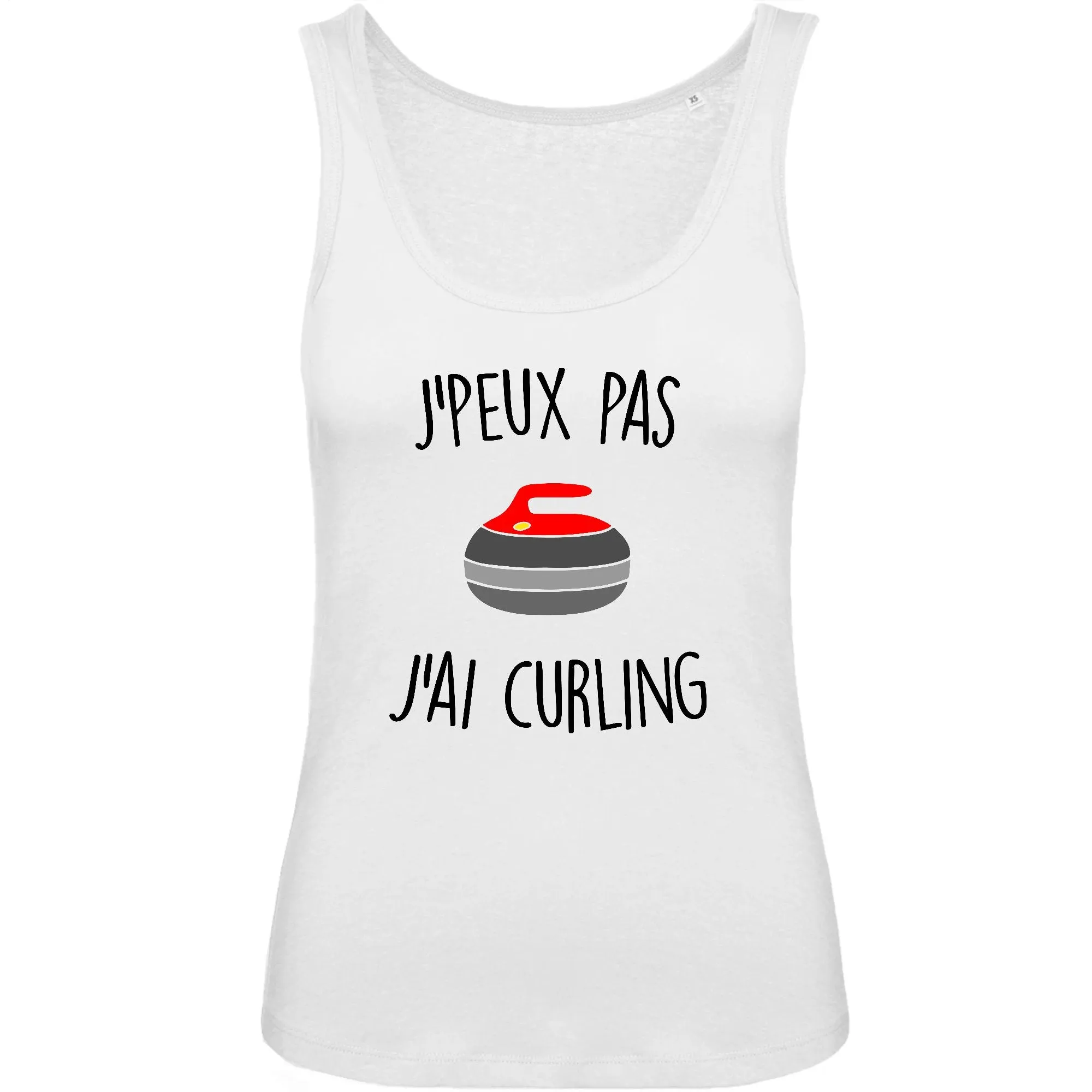 Débardeur Femme J'peux pas j'ai curling