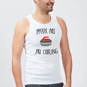 Débardeur Homme J'peux pas j'ai curling