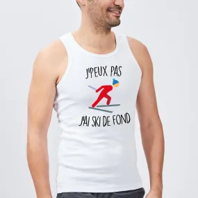 Débardeur Homme J'peux pas j'ai ski de fond