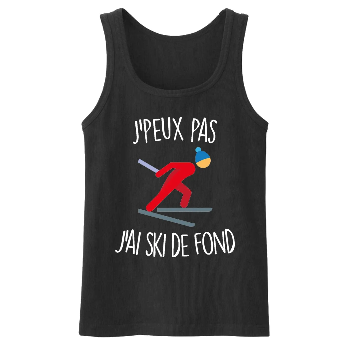 Débardeur Homme J'peux pas j'ai ski de fond