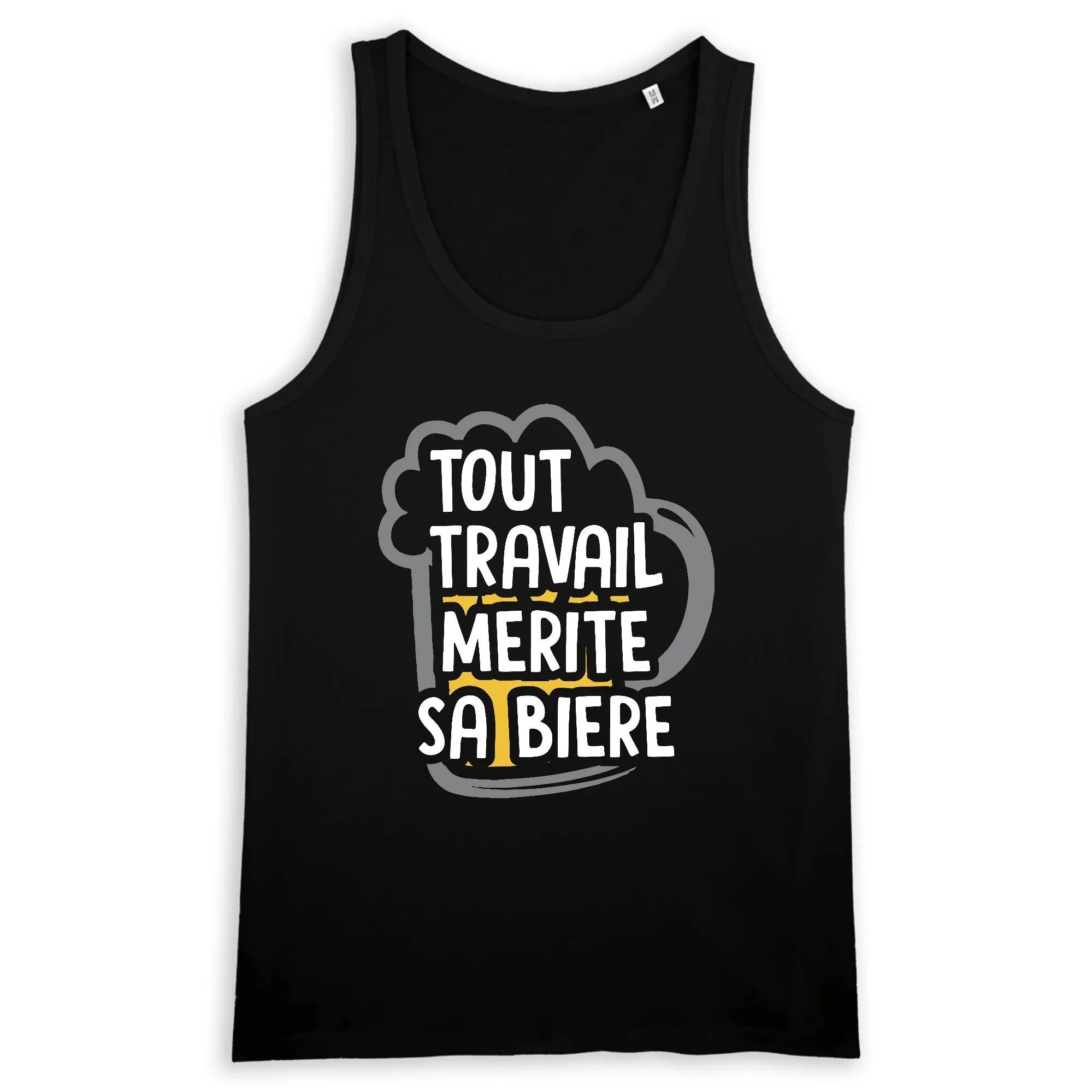 Débardeur Homme Tout travail mérite sa bière