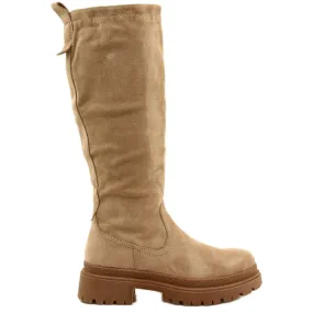 Evento Bottes en daim à fond épais 22KZ35-5223 Sawa beige