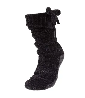 Isotoner Chaussettes d'intérieur femme en maille chenille torsadée - fourrées